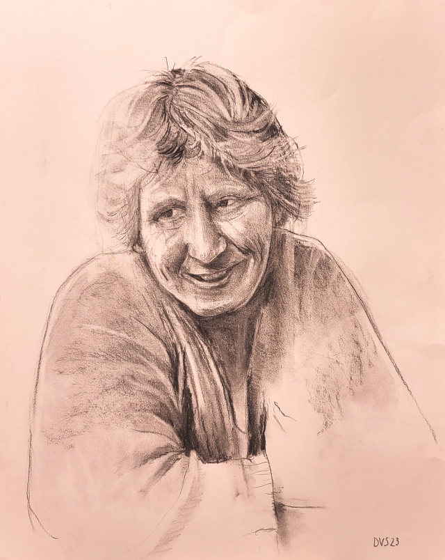 Elly | 2023 | 50 bij 65 cm | houtskool